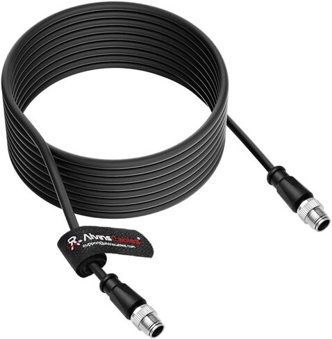 Alvin's Cables M12 X-Code 8 Pin Male to 8 Pin Male Cat6e Cable Shielded for Cognex Basler Industrial Camera, High Flex 10m/32.8ft in Saudi Arabia