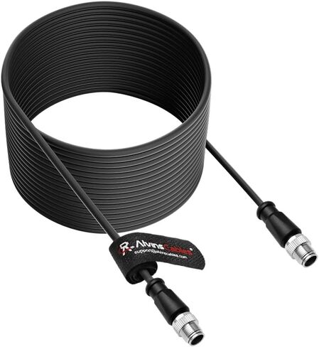 Alvin's Cables M12 X-Code 8 Pin Male to 8 Pin Male Cat6e Cable Shielded for Cognex Basler Industrial Camera, High Flex 10m/32.8ft in Saudi Arabia
