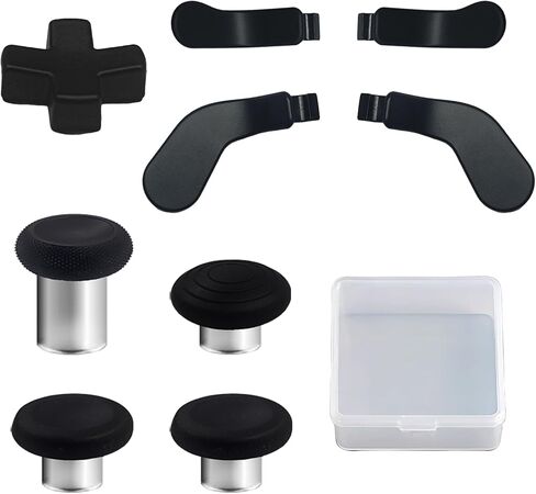 9 في 1 Elite Series 2 Core Controller Paddles لـ Xbox Elite Series 2 Core ، Elite Series 2 Controller Accessories for Xbox Elite 2 Core Controller Kits with 4 Sticks ، 4 Paddles ، 1 D-Pads (Black) in Kuwait