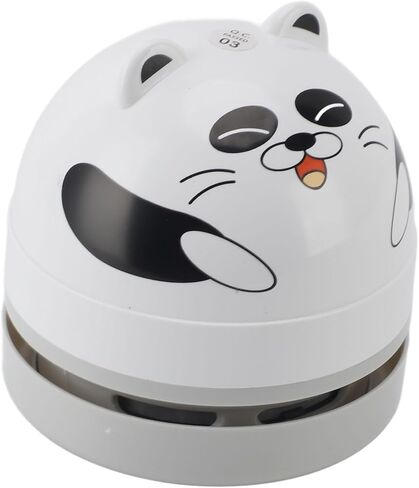 Desktop Vacuum Cleaner with Vacuum Nozzle Cleaning Brush Portable Mini Table Dust Vaccum Cleaner for Cleaning Dust Crumbs Computer Car (Cat) in Kuwait