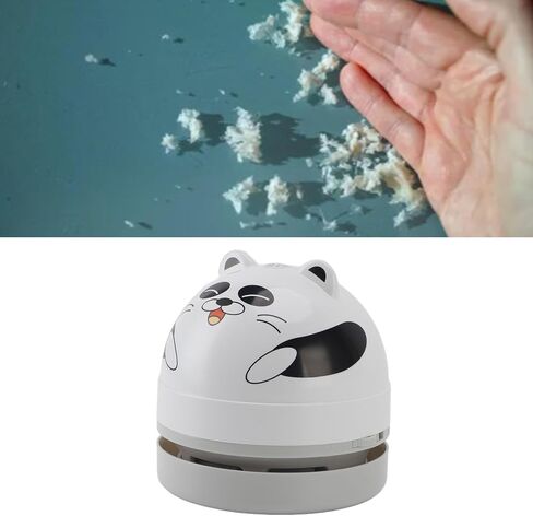 Desktop Vacuum Cleaner with Vacuum Nozzle Cleaning Brush Portable Mini Table Dust Vaccum Cleaner for Cleaning Dust Crumbs Computer Car (Cat) in Kuwait