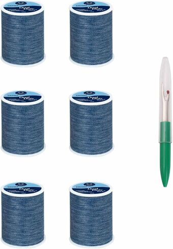 Coats & Clark Sewing Thread Dual Duty Plus Jeans Thread 60 Yards (3-Pack) Red Orange Bundle with 1 Artsiga Crafts Seam Ripper S974-8145-3P in Saudi Arabia