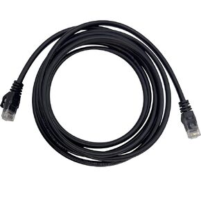 2052 Cat 6 Patch 3 Meters Gaming Patch Cable - Pure solid copper conductors, 1Gbps 250Mhz speed, Snagless RJ45 Tips, Strain relief rubber boots, UL Listed E348815, ETL Verified, RoHS Compliant, Black