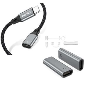 AGVEE Lightning Female Charging Adapter Cable for Apple Pencil 1st