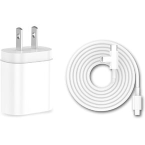 USB C Charger Fast Charging with 6Ft USB C to L&C Dual Port Cable for iPhone 16/16 Pro/15 Pro Max/15 Plus/14/13/12/11/Xs Max/XR/X,iPad