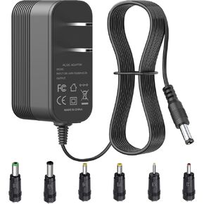 15V 1A Car Jump Starter Power Cord Charger for DBPower, Tacklife, Schumacher, Gooloo, Beatit Car Jump Starter Replacement Power Supply for Peak 450A 500A 600A 800A 1000A Auto Battery Booster