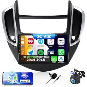 2G+64G Android 13 Car Stereo for Chevrolet Chevy Trax 2014-2016 with Wireless Carplay Android Auto,9" Touchscreen Car Radio with Mirror Link WiFi/GPS Navigation Bluetooth FM/RDS SWC+Rear Camera