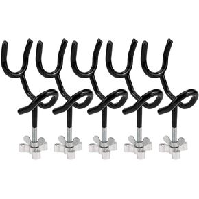 RealPlus Fishing Rod Holders for Boat Sure Grip Steel Angle Pole Holder with PVC Dipped and Mounting Base