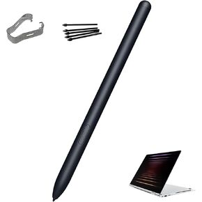 Galaxy Book5 360 S Pen Replacement for Samsung Galaxy Book5 360 Pen, Book5 Pro 360 S Pen Without Bluetooth, Book5 Pro 360 Stylus Pen + 5 Tips (Black)