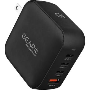 GEARit 100W USB C Charger Block - Fast Charging 4-Port GaN Wall Charger with PD 3.0 & PPS for Apple, Samsung, Dell XPS, MacBook Pro/Air, iPhone, iPad, Google Pixel - Multi Port Fast Charger USB Type C