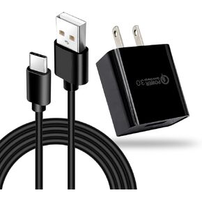 10ft 18W QC3.0 Quick Charger for Oculus Meta Quest 2 Pro, Quest 2 VR Headset, for LG Android Phone,LG Stylo 4/5/6/V30/V40/V50,ThinQ/K51/K61/K71/G5/G6/G7/G8/LG Velvet 5G Wing Charging Cable Cord