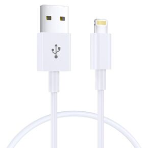 كبل شاحن iPhone 1M [Apple MFI Certified] Lightning to USB Cable Lead 3 Foot ، 2.4A كابل الشحن السريع لـ iPhone 14 13 12 11 Pro Max XS XR X 8 7 6 Plus 5 و iPad و iPod