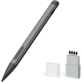 Slim Pen 2 for Microsoft Surface Pro 9/8/7/6/5/4/3/X,Surface Go 3/2/1,Book 3/2/1,Laptop 1-3,Surface Studio 2+/2/1 with 4096 Pressure, Palm Rejection+4 Pack Nib(2*Graphite Nibs+2*POM Nibs)