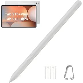 Tab S10 Plus/S10 Ultra S Pen Compatible with Samsung Galaxy Tab S10+ Plus | Tab S10 Ultra All Versions,Tab S10 Stylus Pen WithBluetooth, 4,096 Pressure Levels with 5pcs Tips (Gray)