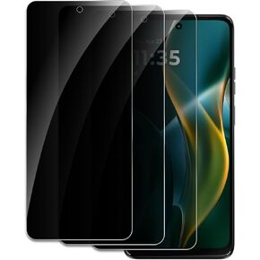 Privacy Screen Protector for Motorola Moto G 5G 2025, Shatterproof Tempered Glass Accessories, Anti Spy Tempered Glass Film, Case Friendly Ultra Resistant 9H Hardness Anti-Glare HD Black -3 Pack