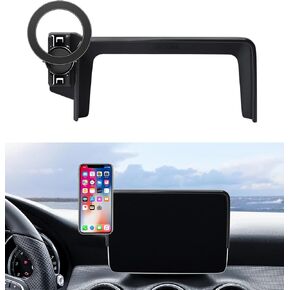 Car Phone Holder for 2015-2019 Mercedes Benz CLA / 2016-2020 GLA / 2017-2019 A-Class Accessories 8-Inch Screen Fixed Clip, 360° Rotation Phone Mount Compatible with MagSafe