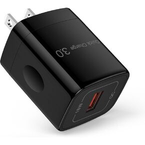 USB Wall Charger, 18W Quick Charge 3.0 Fast Charging Block Android Wall Charger Box Cube Power Adapter Plug for iPhone 16 15 14,Samsung Galaxy S25 S24 Ultra S23 S22 A16 A15 A55 Note20,Moto G Stylus