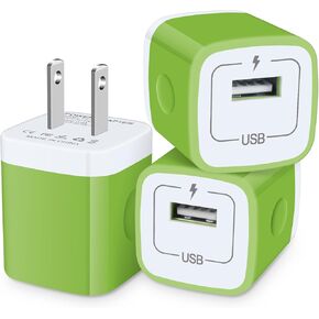 Charging Block, 3-Pack USB Wall Charger 1A/5V USB Charger Plug Single Port Charging Cube Box for Google Pixel 8 Pro 8 7a 7 Pro 7 6 Pro 6 6a 5 5a 4a 4 XL, iPhone 15 14 13 12 11 Pro Max SE XR XS X 8 7 6