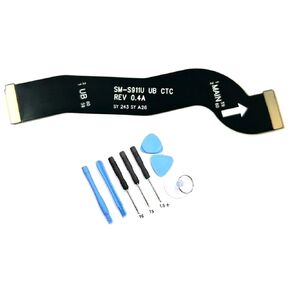 Mainboard Display Screen LCD Connector Flex Cable Ribbon Replacement for Samsung Galaxy S23 5G S911U S911 UB Main Flex Cable,with Tool Kit