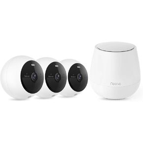 Noorio Alarm System for Home Security with Wireless Security Camera Indoor Outdoor B200 x3, Smart Hub x1