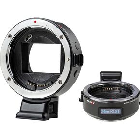 VILTROX EF-E5 Lens Adapter Full Frame Auto Focus Smart OLED Display for Canon EOS EF/EF-S Lens to Sony E Mount Camera