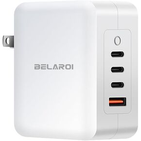 140W USB C Block Charger Charger ، PD 3.1 4-PORT GAN ACRGER ، 140 و WALLABLE CHARGE FARCHATION ، حجم صغير ووزن خفيف لأجهزة iPhone و Galaxy و iPad والمزيد (أسود)