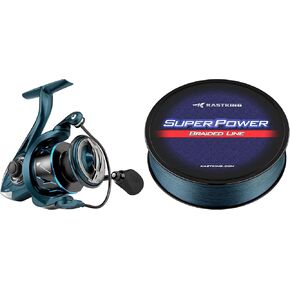 KastKing MegaJaws Spinning Fishing Reel & Superpower Braided Fishing Line