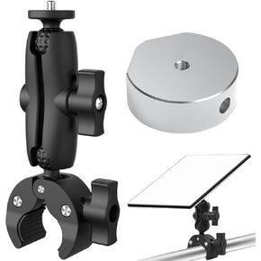 Starlink Mini Mount - Adjustable Clamp for Pole Mount on Car RV Ladder Yacht, Starlink Mini Bracket Compatible with Original Pipe Adapter