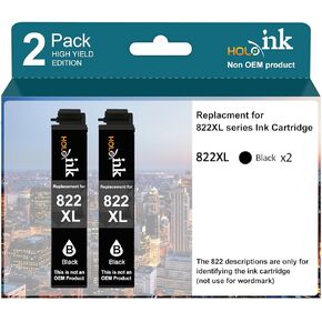 232XL Black Ink Cartridge Remanufactured Replacement for Epson 232 232 XL Ink Cartridges for Epson Workforce WF-2930 Ink Cartridges WF-2950 Expression Home XP-4200 (2 Black)