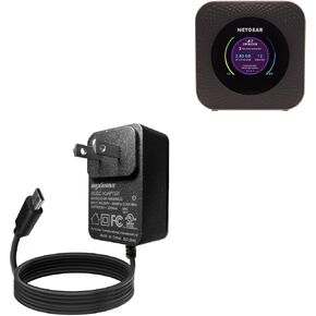 BoxWave Charger Compatible with Netgear Nighthawk MR1100 Mobile Hotspot - Wall Charger Direct (15W), Rapid Charge Your Device with Built-in 6ft Cable