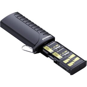 Card Reader for Camera Memory Card,2 in 1 SD Card 5Gbps Readers USB3.1 Dual Card Reader Memory Card Case Waterproof Holder 6 TF/4 SD/2 SIM Cards Storage,for Photographer, Camera, Computer