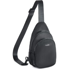 حقيبة Bag Crossbody Bag Bag Crossbody للنساء 2 في 1 حقيبة صدر خفيفة الوزن على الظهر النهارية عرضية للسفر المشي لمسافات طويلة البيج