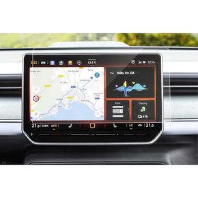 SXCY 2025 VW ID.Buzz Tempered Glass Screen Protector 12.9 Inch for Volkswagen ID.Buzz 2025 Accessories 2025 ID.Buzz Navigation Touch Screen Protector