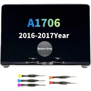 LCD Screen Replacement for MacBook Pro 13.3" A1706 A1708 Retina LCD Display Assembly 2560x1600 EMC 3163 3071 3164 2978 Late 2016 Mid 2017 Space Gray