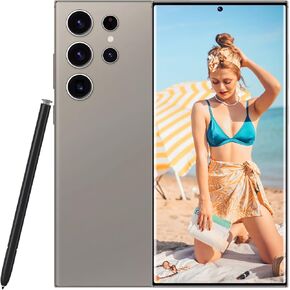 S24 Ultra Cell Phones 5G Unlocked Phones,Smartphone with Tool Pen, Android 14.0 Cell Phone 6GB+256GB Dual SIM Dual Standby (Gray)