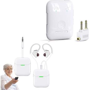 Wireless Headphones for TV Watching - Premium Bluetooth 5.4 Transmitter Included, Ideal for Seniors. Plug n Play, No Delay, 2.4 GHz, with 3.5mm AUX & RCA. Supports 2 AirPods/Headphones, Features aptX