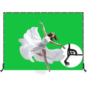 Backdrop Stand with Wheels & Backdrop-خلفية 10 × 7 قدمًا (WXH) بالأبيض والأسود (2 في 1) مع حامل ، موقف خلفي متحرك مع شاشة أبيض أسود للتصوير الفوتوغرافي استوديو للتصوير الفوتوغرافي