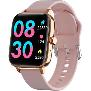 Luoba Smart Watches for Men, 1.69'' Answer/Make Call Android Smartwatch Activity Fitness Tracker with Heart Rate Sleep Monitor Calorie Step Counter Digital Fitness Watch Compatible Android iOS, Blue