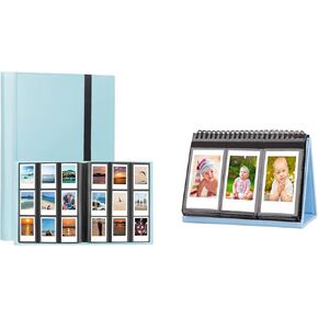 2Packs Photo Album for Fujifilm Instax Mini LiPlay 11 90 70 50S 26 25 9 8+ 8 7S Instant Camera/Mini Link SP-1 Printer, Polaroid Snap SnapTouch PIC-300 Z2300 Mint Zip Instant Camera Printer