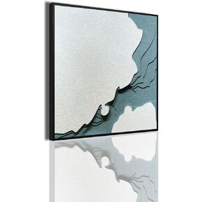 COOLDEI Luxury 3D Metal Engraved Wall, Decorinspirational wall decor Modern Wall Art hotel Abstract wall art 24"*24" Handmade vintage decor Artwork Decor with Frame for living room bedroom corridor office wall（Granite Pattern）