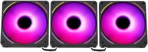 SEGOTEP HQ12 PRO Gaming PC Cooling Fan - 120mm - Infinity ARGB Case Fan - PWM - Daisy Chain - Full Modular - White Color (3, Black) in Kuwait