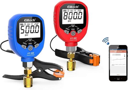 Elitech PT-800 Wireless Refrigeration Pressure Gauge HVAC 1/8'' NPT in Saudi Arabia