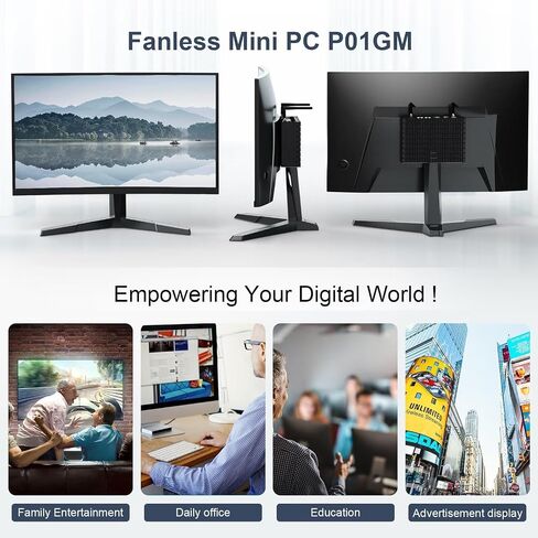 13th gen mini pc pc spanless pc pc core i7 1355u (حتى 5.0 جيجا هرتز) ، كمبيوتر صغير مع Win11 Pro ، Dual 2.5g Lan Office PC in Kuwait