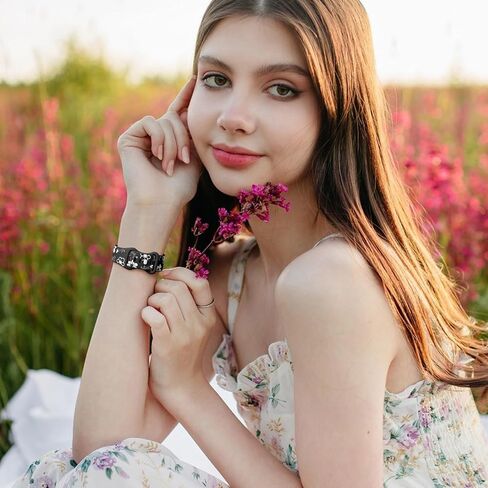 Witzon Floral Band Compatible with Apple Watch Bands For Women 40mm 41mm 38mm 42mm 44mm 45mm 49mm, Engraved Cute Flower Soft Silicone Inlay Dressy Strap for iWatch Series 9 8 7 6 5 4 3 2 1 SE Ultra in Kuwait