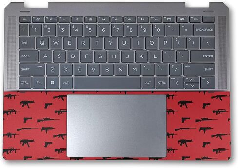 Laptop Skin Compatible with HP Spectre x360 14" (2024) - Guns - Premium 3M Vinyl Protective Wrap Decal Cover - Easy to Apply | Crafted in The USA by MightySkins in Saudi Arabia