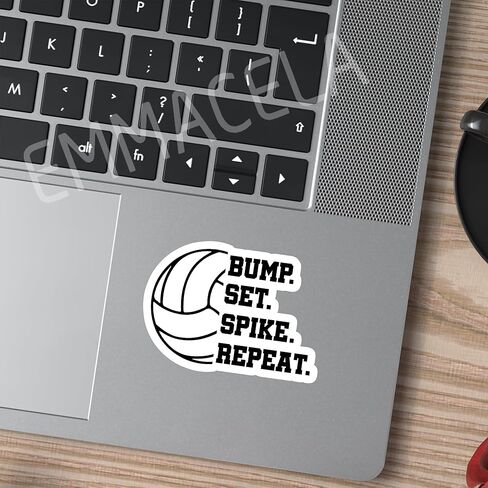 (3pcs) الكرة الطائرة مع ملصقات القلب ، وملصقات الكرة الطائرة ، وشارات الكرة الطائرة ، والملصقات الرياضية لفريق الكرة الطائرة - شارات الفينيل المقاومة للماء لهواتف الكمبيوتر المحمول. in Kuwait