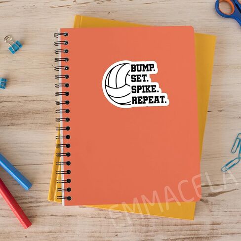 (3pcs) الكرة الطائرة مع ملصقات القلب ، وملصقات الكرة الطائرة ، وشارات الكرة الطائرة ، والملصقات الرياضية لفريق الكرة الطائرة - شارات الفينيل المقاومة للماء لهواتف الكمبيوتر المحمول. in Kuwait