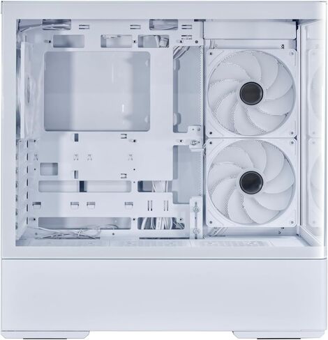LIAN LI Mid-Tower ATX PC Case, 3 x 140mm ARGB Fans, Chassis with Front & Side Tempered Glass Panels, Liquid Cooling Ready, Gaming Computer Case, (CG237 RGB - ATX -White) in Saudi Arabia