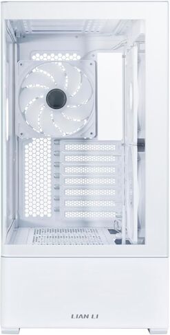 LIAN LI Mid-Tower ATX PC Case, 3 x 140mm ARGB Fans, Chassis with Front & Side Tempered Glass Panels, Liquid Cooling Ready, Gaming Computer Case, (CG237 RGB - ATX -White) in Saudi Arabia