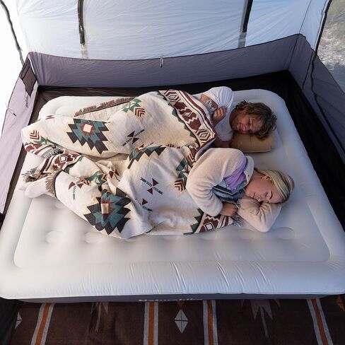 Naturehike Luxury King Size Air Mattress with Electric Built-in Pump, 79 * 71in Extra Wide Inflatable Mattress for Home, Camping, Guests, Travel, Formaldehyde- Free, Morning View Series in Saudi Arabia